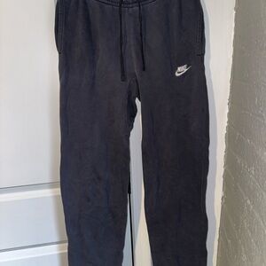 Nike Black Sweatpants with Blue Logo Tag